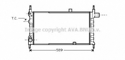 AVA QUALITY COOLING ol2063 -  Радиатор, охлаждение двигателя